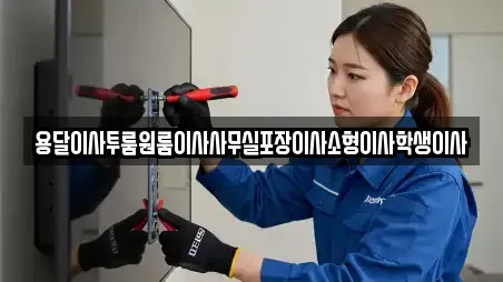 대안동 원룸이사 2곳 정리해 드립니다