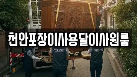 천안포장이사용달이사원룸
