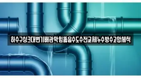 하수구싱크대변기배관막힘뚫음수도수전교체누수방수고압세척
