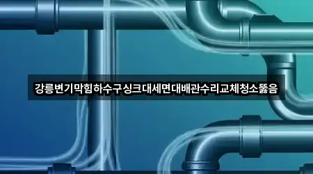 강릉변기막힘하수구싱크대세면대배관수리교체청소뚫음