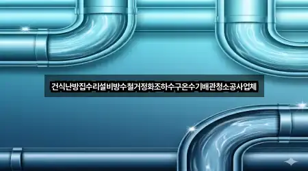 건식난방집수리설비방수철거정화조하수구온수기배관청소공사업체