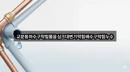 교문동하수구막힘뚫음싱크대변기막힘배수구막힘누수