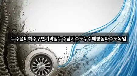 누수설비하수구변기막힘누수탐지수도누수해빙동파수도녹임