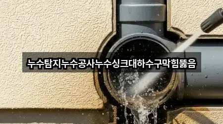 누수탐지누수공사누수싱크대하수구막힘뚫음
