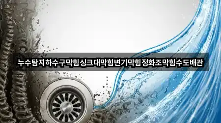 누수탐지하수구막힘싱크대막힘변기막힘정화조막힘수도배관