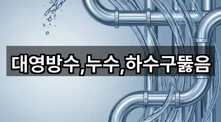 대영방수,누수,하수구뚫음