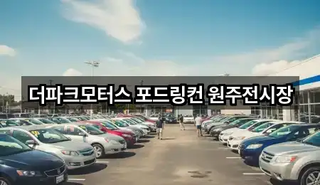 더파크모터스 포드링컨 원주전시장