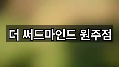 더 써드마인드 원주점