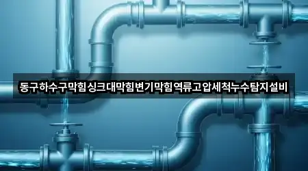 동구하수구막힘싱크대막힘변기막힘역류고압세척누수탐지설비