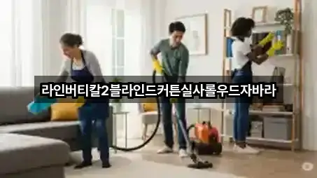 라인버티칼2블라인드커튼실사롤우드자바라