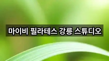 마이비 필라테스 강릉 스튜디오