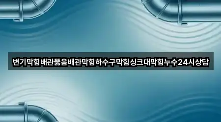 변기막힘배관뚫음배관막힘하수구막힘싱크대막힘누수24시상담