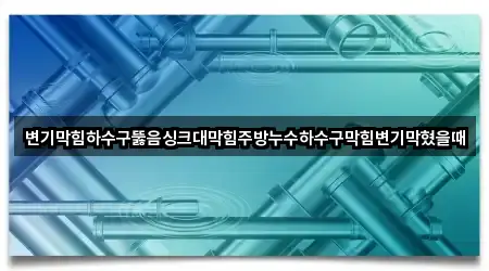 변기막힘하수구뚫음싱크대막힘주방누수하수구막힘변기막혔을때