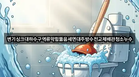 변기싱크대하수구역류막힘뚫음세면대주방수전교체배관청소누수
