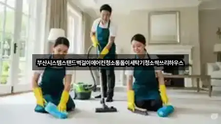 부산시스템스탠드벽걸이에어컨청소통돌이세탁기청소싹쓰리하우스