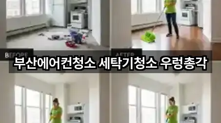 부산에어컨청소 세탁기청소 우렁총각