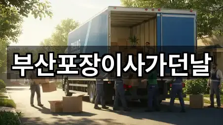 부산포장이사가던날