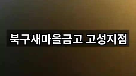 고성동1가 대출 5곳 위치 아카이브