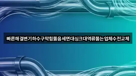 충남 홍성읍 변기 뚫음 매장/업체 5곳