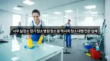 요약 브리프: 고양시 덕양구 도내동 사무실청소 5곳