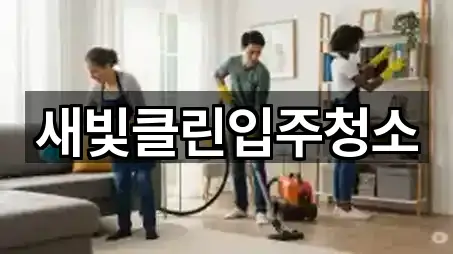 새빛클린입주청소