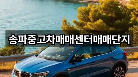 성남 수진동 중고차 길 안내 5곳