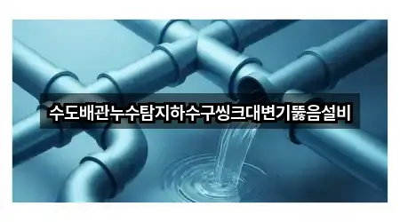 수도배관누수탐지하수구씽크대변기뚫음설비