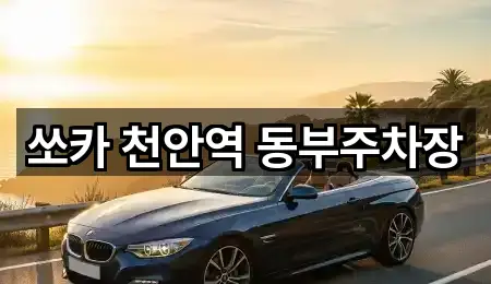 쏘카 천안역 동부주차장