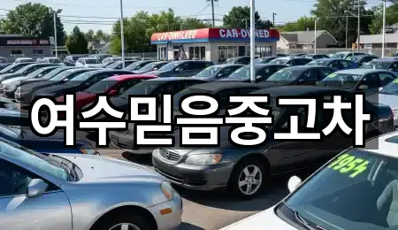 원클릭 지도: 전남 여수시 시전동 중고차 4곳