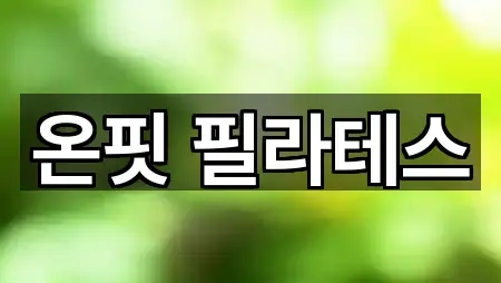 온핏 필라테스