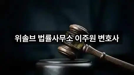 위솔브 법률사무소 이주원 변호사
