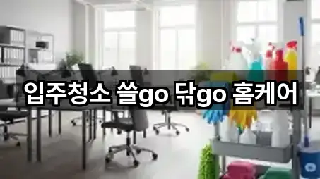입주청소 쓸go 닦go 홈케어