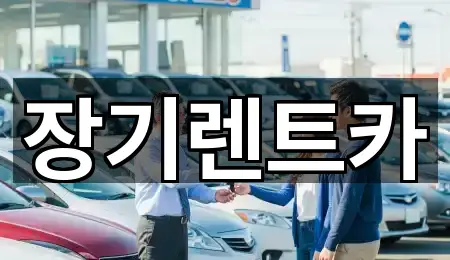 서구 장기렌트카 문의 많은 4곳