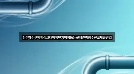 전주하수구막힘싱크대막힘변기막힘뚫는곳배관막힘수전교체클린업