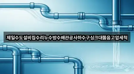 제일수도설비집수리누수방수배관공사하수구싱크대뚫음고압세척