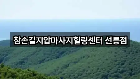 주소로 GO: 강남구 대치동 마사지 5곳