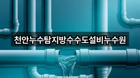 천안누수탐지방수수도설비누수원
