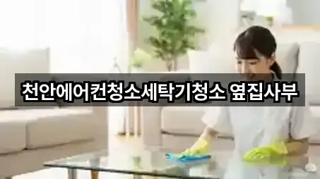 천안에어컨청소세탁기청소 옆집사부