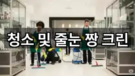 청소 및 줄눈 짱 크린