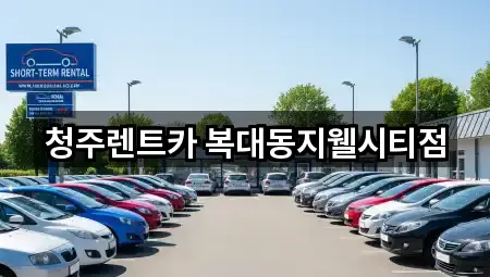 청주렌트카 복대동지웰시티점