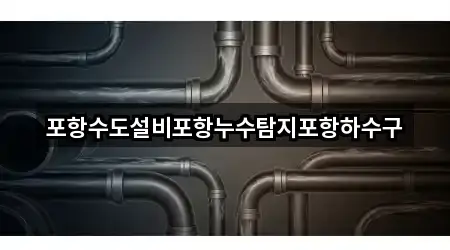 포항수도설비포항누수탐지포항하수구