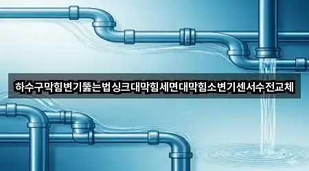 하수구막힘변기뚫는법싱크대막힘세면대막힘소변기센서수전교체