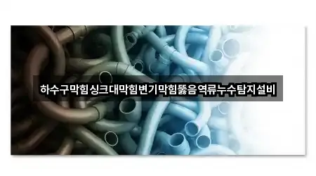 하수구막힘싱크대막힘변기막힘뚫음역류누수탐지설비