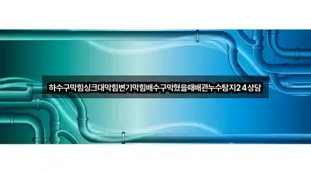 하수구막힘싱크대막힘변기막힘배수구막혔을때배관누수탐지24상담