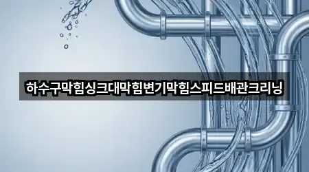 하수구막힘싱크대막힘변기막힘스피드배관크리닝