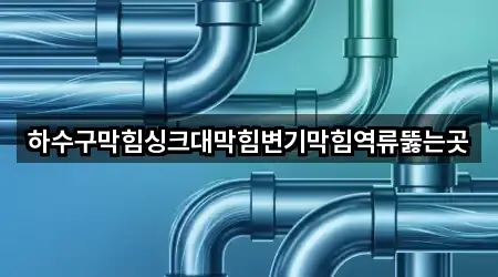 하수구막힘싱크대막힘변기막힘역류뚫는곳