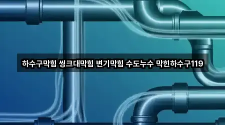 빠르게 연결: 강원특별자치도 삼척 갈천동 하수구막힘 4곳