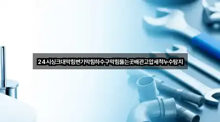 24시싱크대막힘변기막힘하수구막힘뚫는곳배관고압세척누수탐지